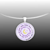 Dreams Are True While They Last, and Do We Not Live in ... Tennyson Quote 1" Pendant Necklace in Silver Tone