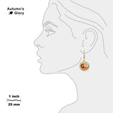 Leo the Lion Astrological Sign in the Zodiac Illustration Dangle Earrings w/ 3/4" Charms in Silver Tone or Gold Tone