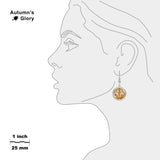 Libra the Scales Astrological Sign in the Zodiac Illustration Dangle Earrings w/ 3/4" Charms in Silver Tone or Gold Tone