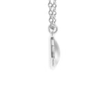 Cracklin' Icy Europa Moon of Planet Jupiter Solar System Space 3/4" Charm for Petite Pendant or Bracelet in Silver Tone